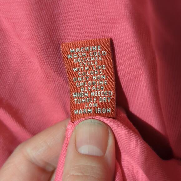 New Valerie Stevens Pink V-Neck T-Shirt | 2X  0100 - Picture 6 of 7